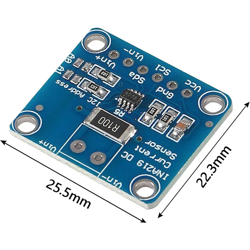 MCU-219 INA219 I2C IIC Zero Drift Bi-directional Current Power Monitoring Sensor Module Sensor Breakout Monitoring Modules