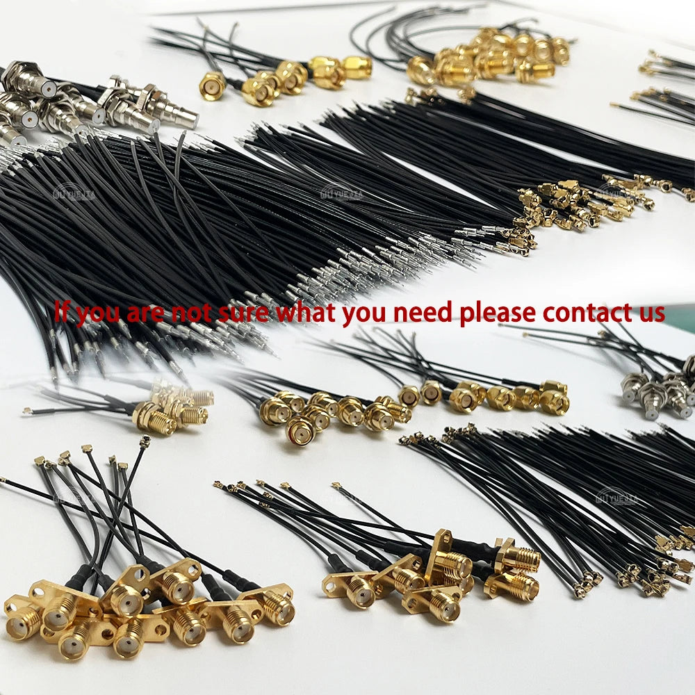 1Pcs RF1.13 Cable uFL/u.FL/MHF-1 Female to 1th Generation Male / Female For WIFI Antenna Pigtail Extension Cord RF Cable 5~60cm