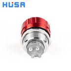 16 16 22mm Ultra Short Style metal emergency stop button switch waterproof mushroom head Rotation reset Anti-slip with lights
