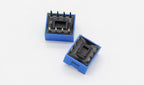 IMC Hot 10 Pcs 2 Row 8 Pin 4P Positions 2.54mm Pitch DIP Switch Blue