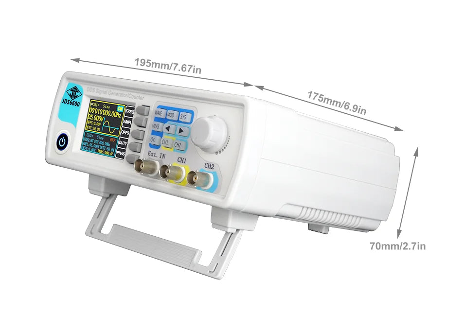 JUNTEK JDS6600 series 15MHz-60MHz DDS function signal generator CNC dual-channel frequency counter Arbitrary waveform generator