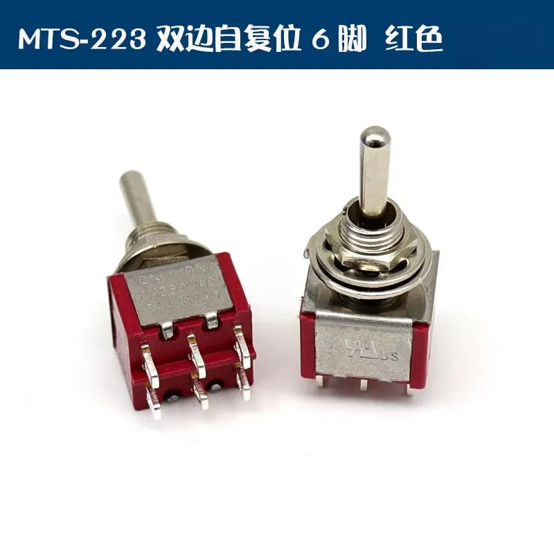 5Pcs Toggle Switch Mini Switches 2 Position 3 Position Latching Switch MTS-102/103/202/203 ON-ON SPDT ON-OFF -ON SPDT DPDT