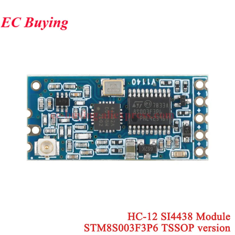 20Pcs/1pc HC-12 433Mhz SI4438 SI4463 Wireless Serial Port Module 1000m UART 3.3V/5V TTL Level With Antenna Bluetooth-compatible