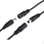 10pcs/lot Male Female DC Cable Power Adapter Connector 5.5x2.1mm Plug Adapter Wire for TV Camera LED Strip Tape Light wholesale