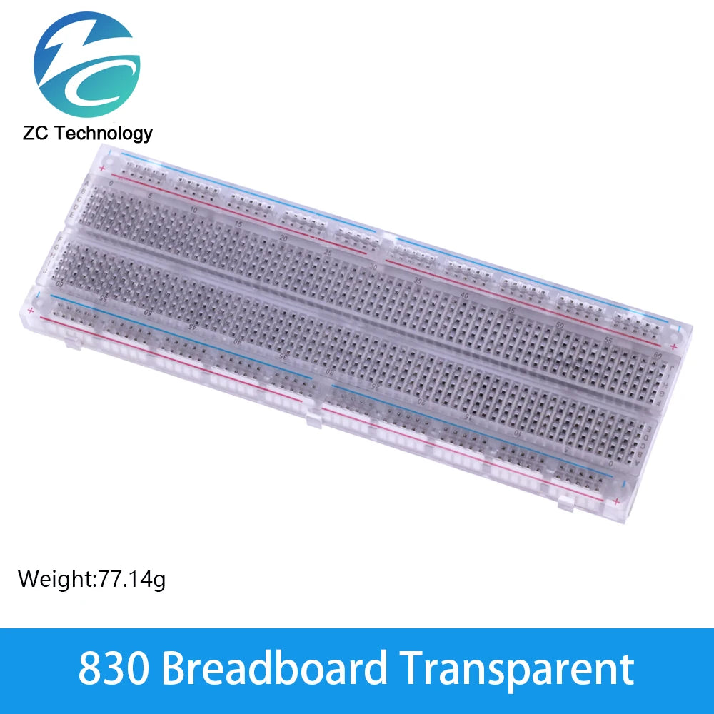 3.3V/5V MB102 Breadboard Power Module+MB-102 830 Points Prototype Bread Board for Arduino Kit +65 Jumper Wires Wholesale