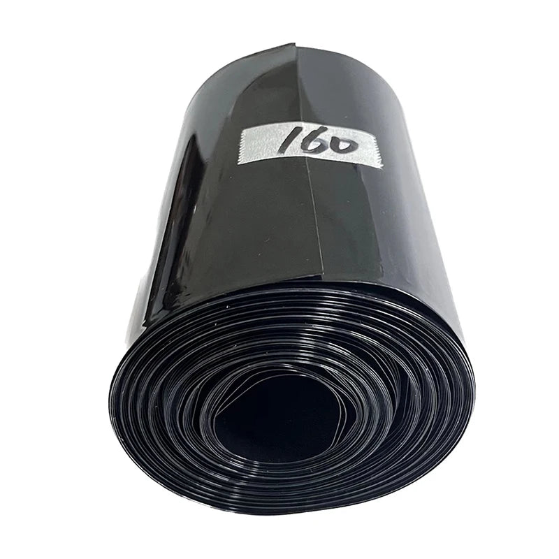 1kg Black PVC Insulation Heat Shrinkable Tube 18650/21700/26650/32650 Lithium Battery Package Shrink Film Insulation Tube