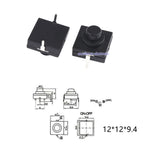 72PCS/Box Tactile Push Button Switch 1212 1813, Clicky On/Off Switch for LED Flashlight Headlamp Torch Lantern DIY Parts
