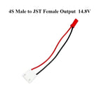 JST-XH 1S 2S 3S 4S 5S 6S Lipo Battery XH2.54 to JST Adapter Plug Balance Charger Cable Extension Wire for RC Toy Battery Charger