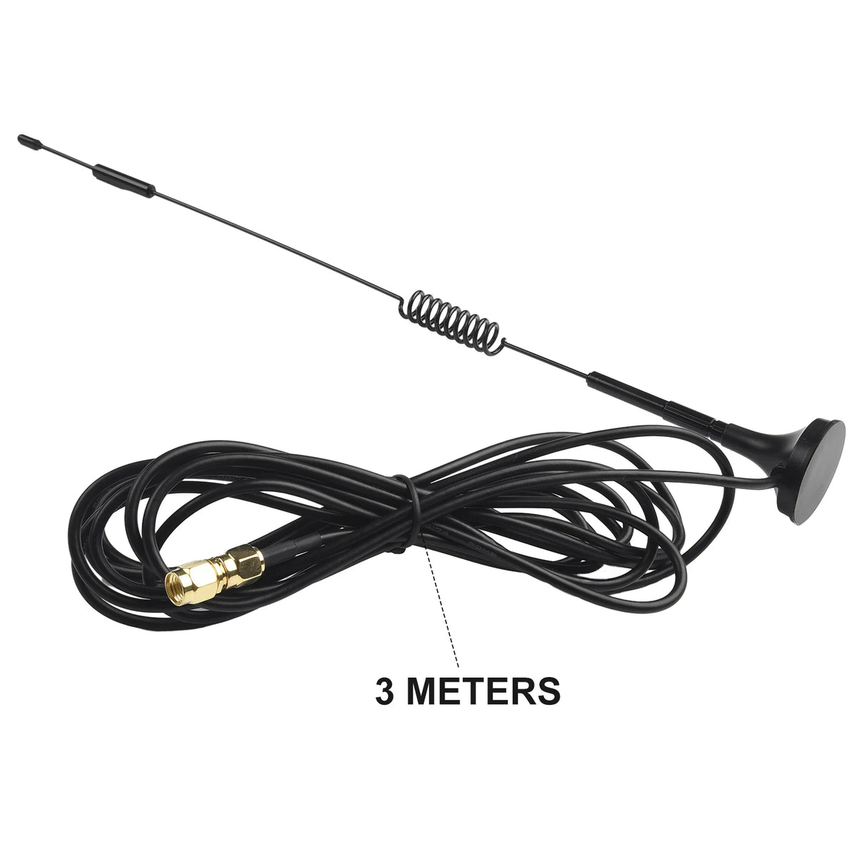 Omnidirectional LoRa Antenna 5.8dBi, 868MHz 915MHz, SMA Male & RP-SMA, 3m Cable with Bracket, for Miner Gateway Helium