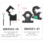 Split Core Current Transducer Hall QNHCK1-21 30A 50A 100A 200A 2.5V2V Current Sensor Hall Effect DC Current Transformer Clamp CT