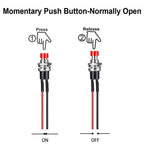 12pcs 7mm 3V-6V-12V-24V-230V/1A Prewired Mini Momentary Push Button,SPST Nomal Open ON/Off 2 Pin Round Button for Model Railway