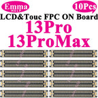 10Pcs LCD Display Touch FPC Connector for iPhone 17 17Pro 16 15 14 Pro Max Motherboard Logic Board Screen Plug Replacement