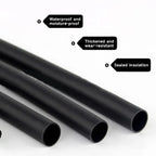 1M/5M 4:1 Black Heat Shrink Tube With Glue Thermoretractile Heat Shrinkable Tubing Dual Wall 4 6 8 12 16 18 20 24 32 36 40 52 72