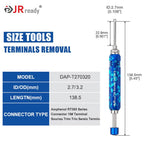 JRready Terminal Extractor Tool For HARTING/TE&AMP 4.2/6.35/2.13/CPC&Molex&Delphi Weatherpack&Amphenol RT360 Series Connectors