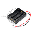 1X 2X 3X 4X AA Power Battery Storage Case Holder Socket DIY UM3 1.5V Dual AA LR6 Container Wt Lead Cables Switch Cover Optional