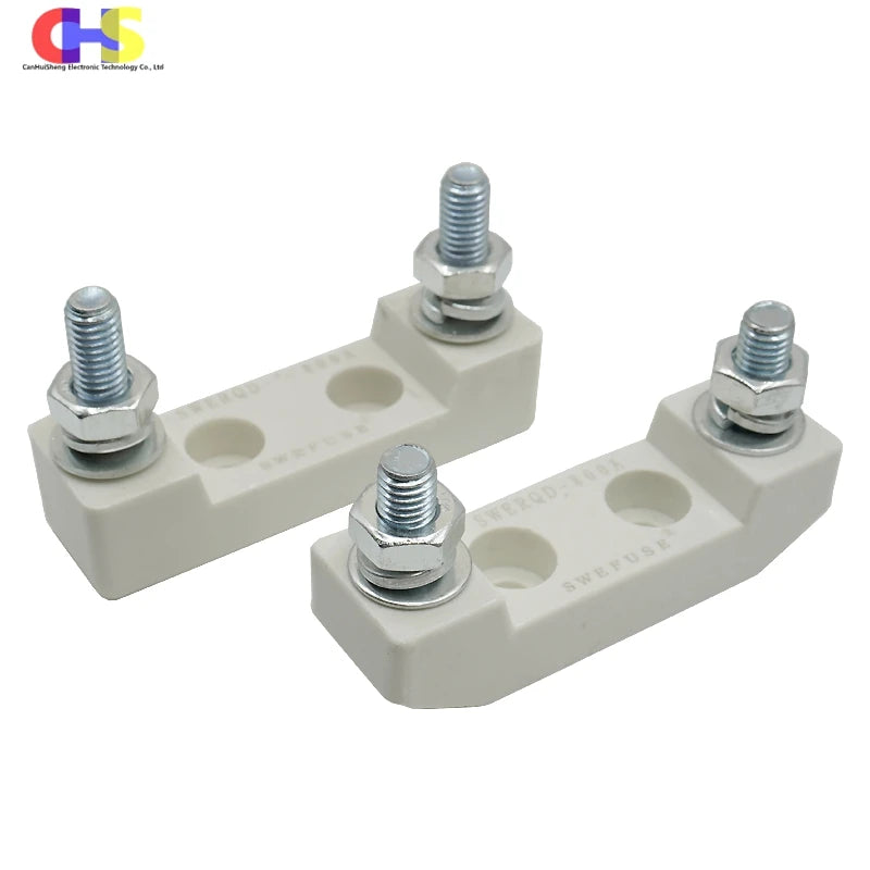1Set Ceramics ANL Bolt-down Fuse Holder With 30A 50A 60A 80A 100A 150A 200A 300A 400A 500A 600A Fuse For Car Audio Power System