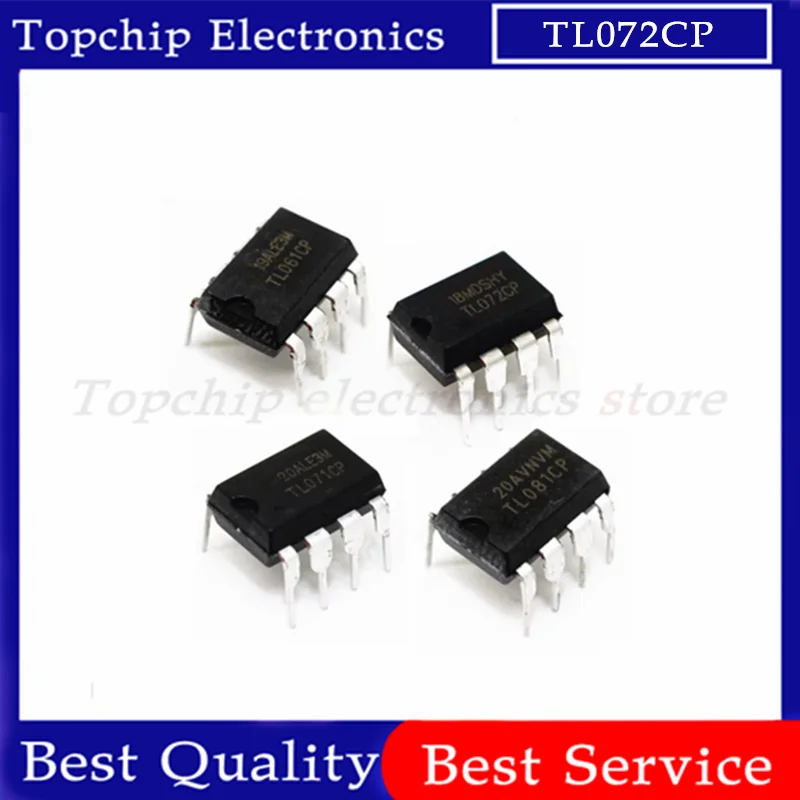 10pcs TL072CP TL072 DIP TL072CN DIP-8 TL062CP TL062 TL082CP TL082 TL061CP TL061 TL071CP TL071 TL081CP TL081