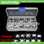 10 Types Each 5PCS Micro USB Female 4/5PIN DIP Type B SMT USB Connectors Jack Tail Sockect Plug Terminals For Diy repair MP3/4/5