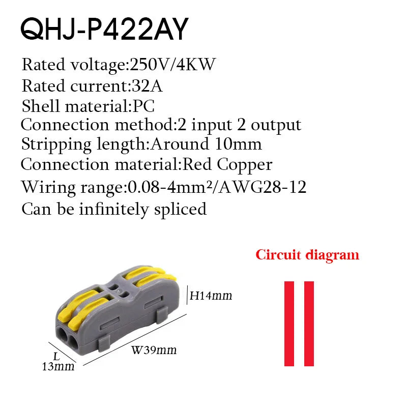 Wire Connector 222 3 4 5 Pin Splicing Terminal Blocks Led Strip Lighting Electric Quick Connectors Mini Conductor Rail Conector