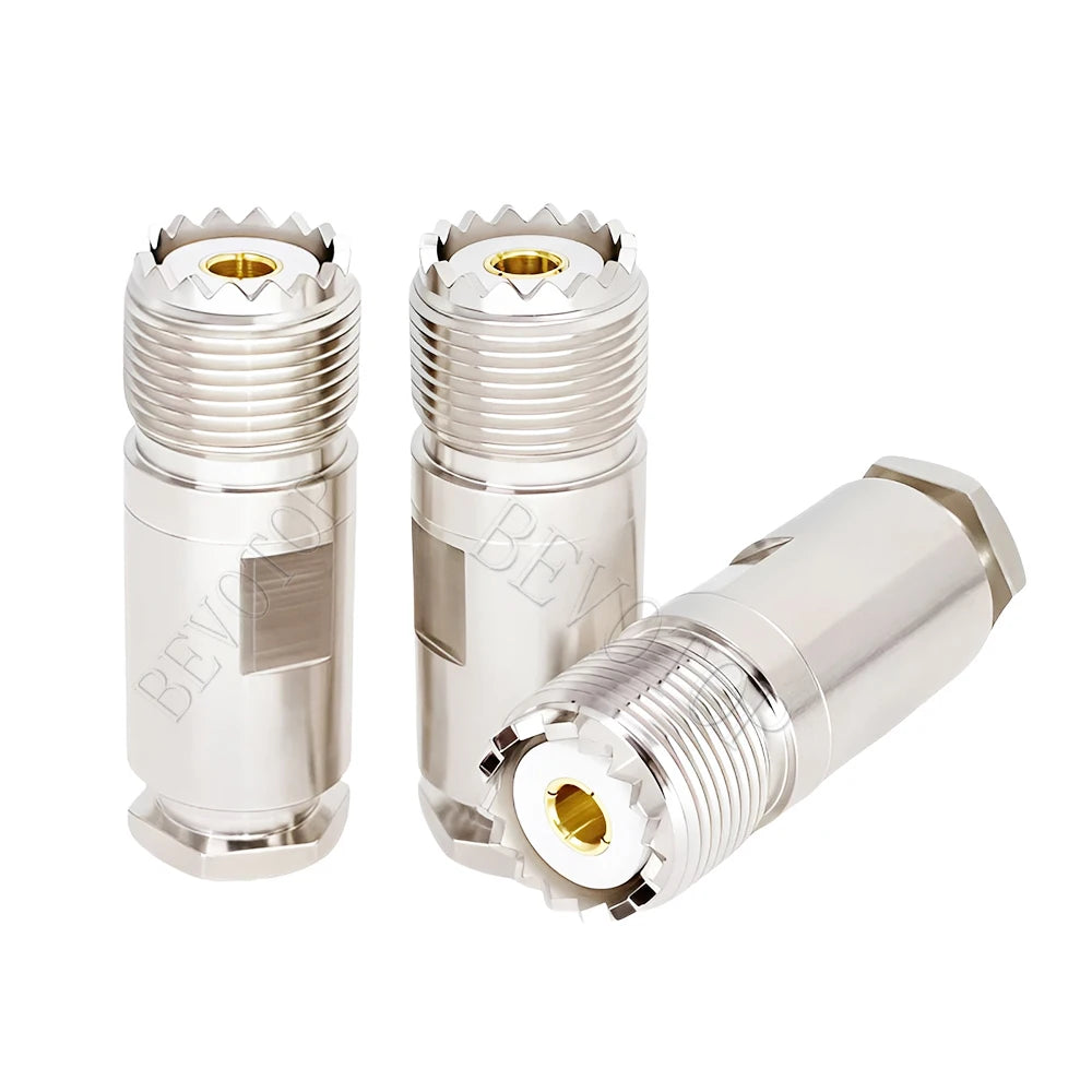 1PCS N/UHF Type Male/Female Connector LMR600 50-12 Cable RF Coaxial Straight Nickel plated RF Coax Connector