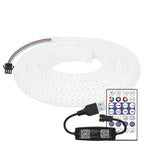 WS2812B WS2811 DC5V Round Reticulate Pattern Neon LED Strip 50Leds/m 360 Degree Smart RGBIC Flexible  Silicone Light Tape IP67