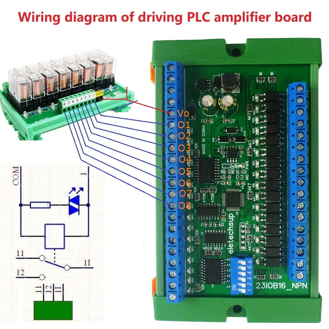 8 16 24 32 48CH Multifunction RS485 Remote IO Module PLC DI-DO Expansion Board DIN Rail Box Standard MODBUS RTU Protocol