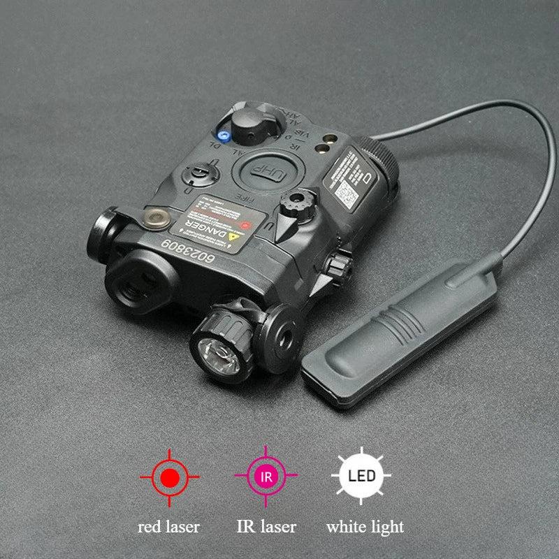 US Warehouse Tactical Gear PEQ15 PEQ Indicator Red Green Dual Laser/IR Light/IR Laser AR15 HK416 Hunting Accessory Fit 20MM Rail