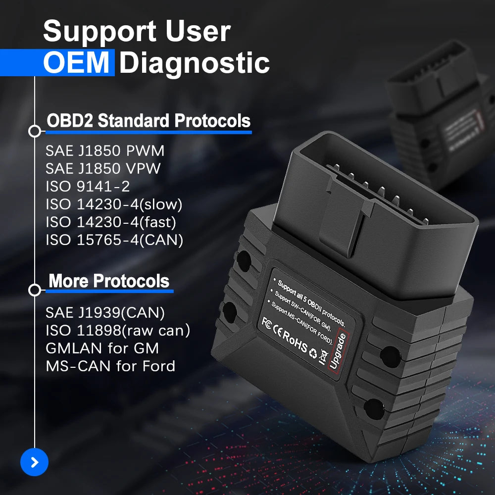 Vgate VLinker MC/MC+ Bluetooth 3.0/4.0 OBD2 Scanner ELM327 Compatible for BimmerCode FORScan for IOS/Android Car Diagnostic Tool