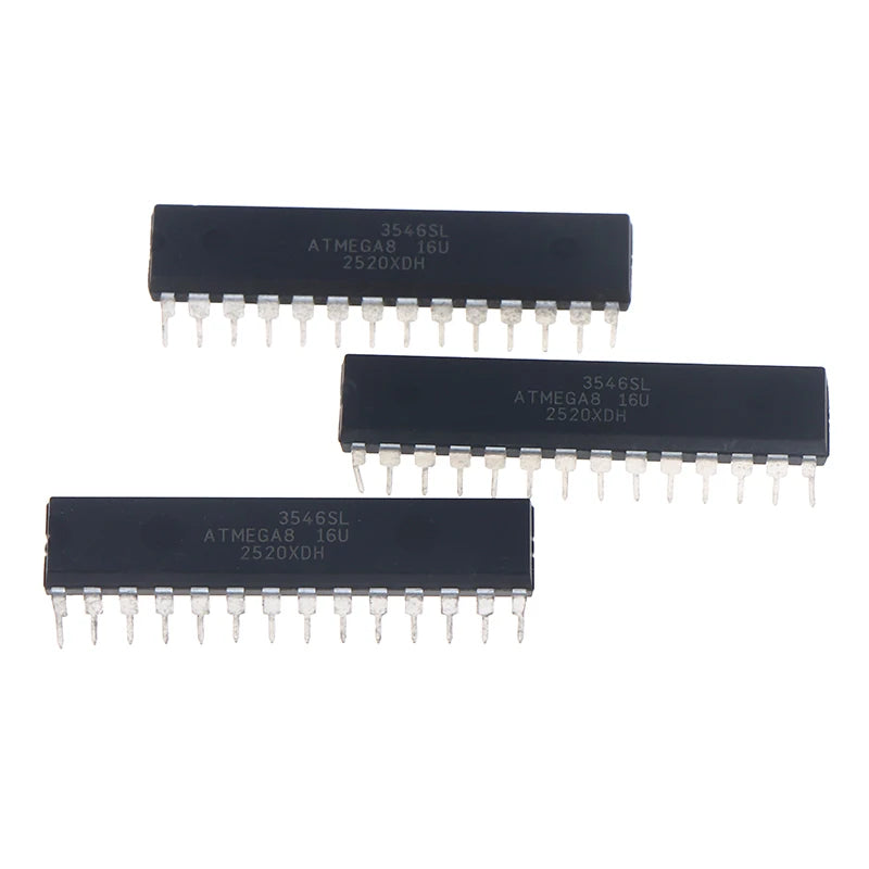 1/3Pcs ATMEGA8‑16PU DIP‑28 AVR 8‑Bit Microcontroller IC 16MHz MCU Chip For Development Board Accessories