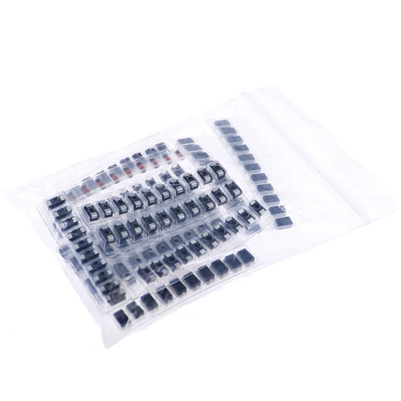 150pcs 15Value SMD Fast Switching Schottky Diode Assort Kit M1 M4 M7 S 1 S2M S SS14 SS16 SS24 SS26 SS34 SS36 RS 1 US 1