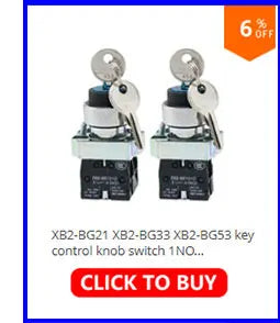 XB2-BS542 Emergency Stop Rotary Push Button Switch 1NC 2NC 1NO/1NC 2 Position Locking 22mm Mushroom Head Button