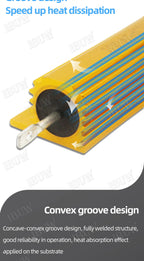 100W 0.01 ~ 100K Aluminum Power Metal Shell Case Wirewound Resistor 0.1 0.5 1 1.5 2 6 8 10 20 100 150 200 300 1K 10K ohm RX24