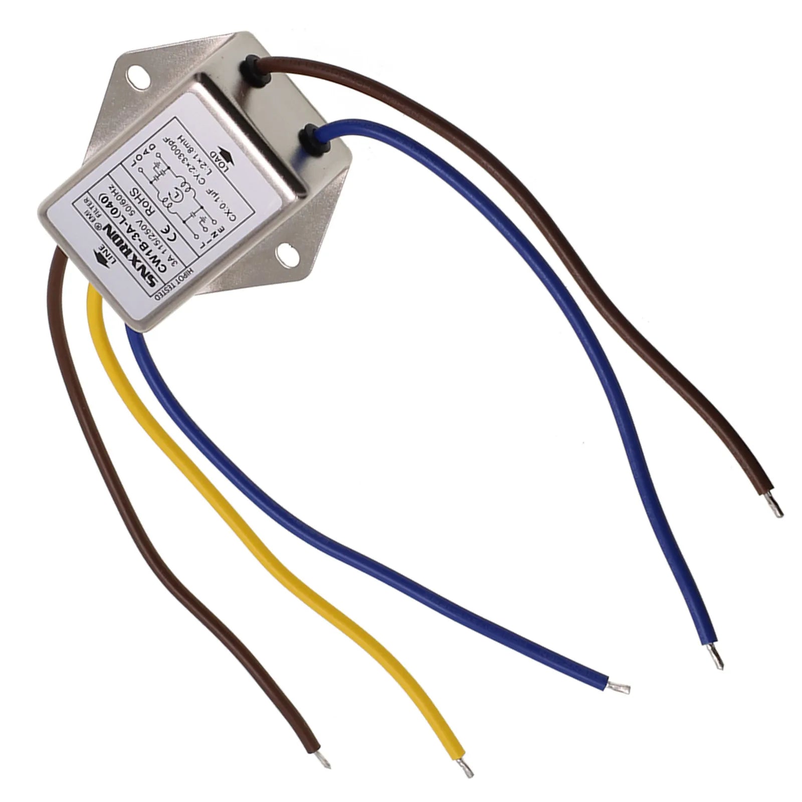 Power Filter Line Audio Purifier CW1BL AC 250V AntiInterference Designed for Electrical and Household Equipment Rated 3A 6A 10A