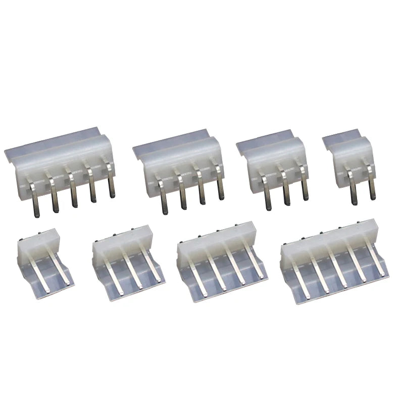 20Pcs CH3.96mm Pitch Wire Connector 2P-10P Wire-to-Board Plug Housing, Straight/Right-Angle Header & Crimp Terminals