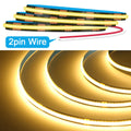12V 24V COB LED Strip Light 3000K 4000K 6000K Black PCB 320LED/m High Density Lighting for Kitchen Cabinets Flex Tape RA90 IP30