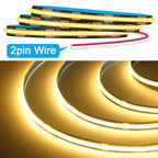 12V 24V COB LED Strip Light 3000K 4000K 6000K Black PCB 320LED/m High Density Lighting for Kitchen Cabinets Flex Tape RA90 IP30