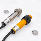 SJM12-10D1 Metal Hall Sensor Plastic Magnetic Proximity Switch M12 NPN DC 6-36V Normally Open 200mA DC 2 Wire NO 10mm