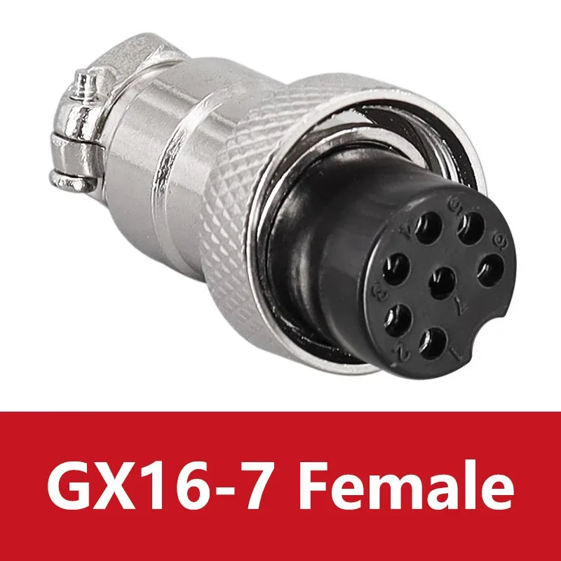 5PCS Docking Connector GX16 Aviation Plug Male Female 16mm 2/3/4/5/6/7/8/9/10 Pin Socket Circular Aviation Connector
