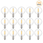 G40 LED String Light Replacement Bulbs E12 220V 110V Globe Light Bulb Warm White 2200K 10W Equivalent Indoor Outdoor Decor