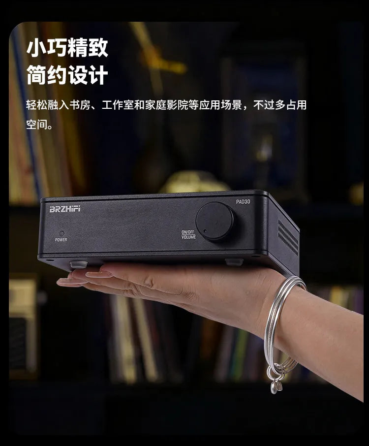R-72 BRZHIFI Small Household High-End Digital Power Amplifier TPA3255 Dual-Core Power Amplifier PAD-30