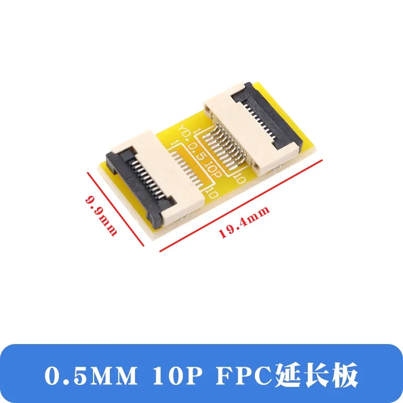 2Pcs FFC/FPC Flexible Cable Extension Board Adapter 0.5MM Pitch 4P/8/10/12/14/16/20/24/30/40/50/60/64Pin