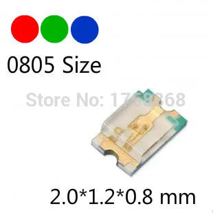 3000pcs in reel 0805 SMD LED diodes Ultra Bright light red yellow blue white Green full reel pink UV Purple Orange Ice Blue Warm