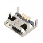 5Pin Micro USB Connector Female Port Jack Solder Plug SMD SMT Android Phone Data Charging Socket 5P Micro USB DIY Repair Adapter