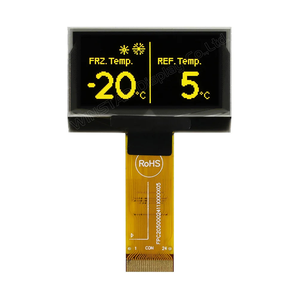 Winstar WEO012864A REX012864A 24PIN SSD1309 COG Graphic SSD1309 3V 128x64 OLED Display 1.54 Inch 1.54” 6800/8080/SPI/I2C
