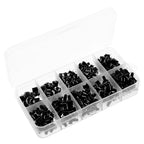 200 pcs Tactile Push Button Assortment Kit 5-Pin Momentary Electronic Components For Breadboard Circuit Board