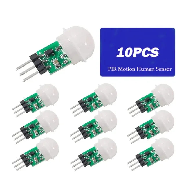 1-10PCS HC-SR501 SR505 Mini IR Pyroelectri Infrared PIR Motion Human Sensor Automatic Detector Module AM312 Sensor DC 2.7 to 12V
