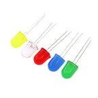 250PCS F10 10MM LED Lamp Bead Red Blue Green Yellow White RGB Flashing Slow Flash Diode Round Head Light