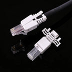 1/2Pcs Tool Free RJ45 Connector for UTP CAT6A/CAT6/CAT5E No Crimper Internet RJ 45 for 23awg-26awg Toolless LAN Cord Ends