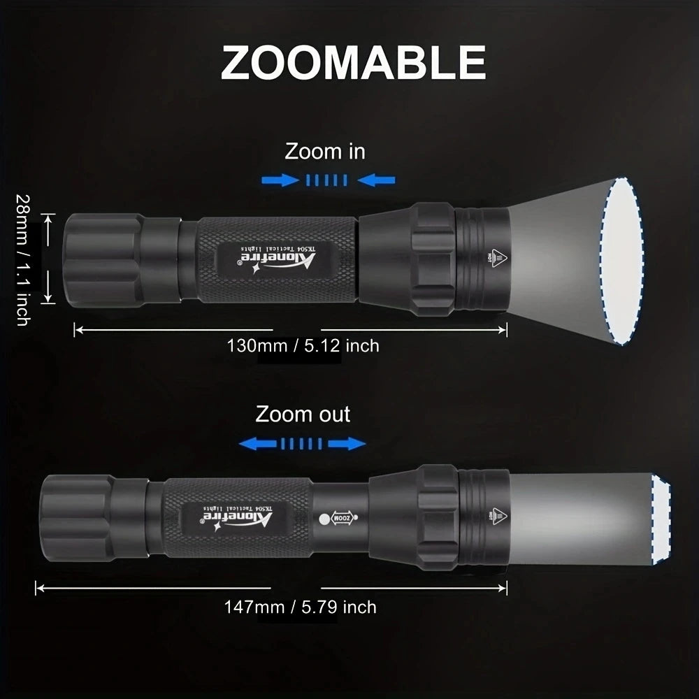 IR 850nm&940nm Latest Infrared Chip LED Zoom Night Vision Infrared Fill Light Tactical Hunting Zoom Flashlight IR Lighting Light