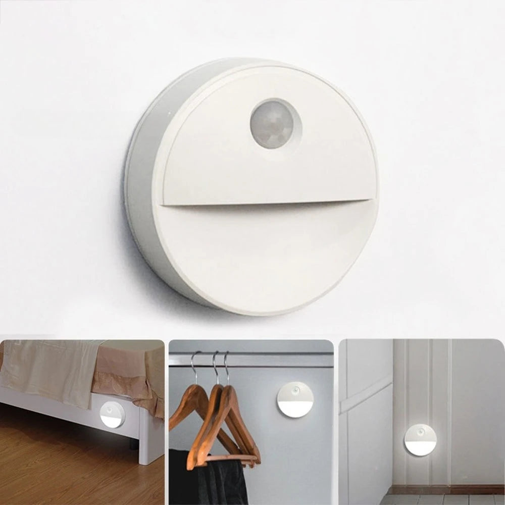 Intelligent induction home night light cabinet bedroom corridor steps wireless security human body sensor light